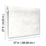 Wallpaper Salt Flats Wallpaper // White & Grey 