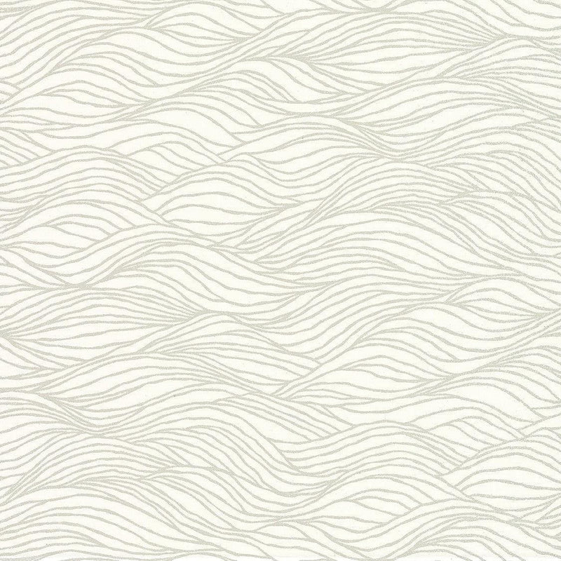 Wallpaper Sand Crest Wallpaper // White 