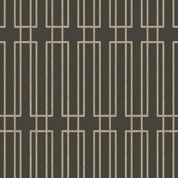Wallpaper Sand Terrace Wallpaper // Dark Grey & Gold Glitter 