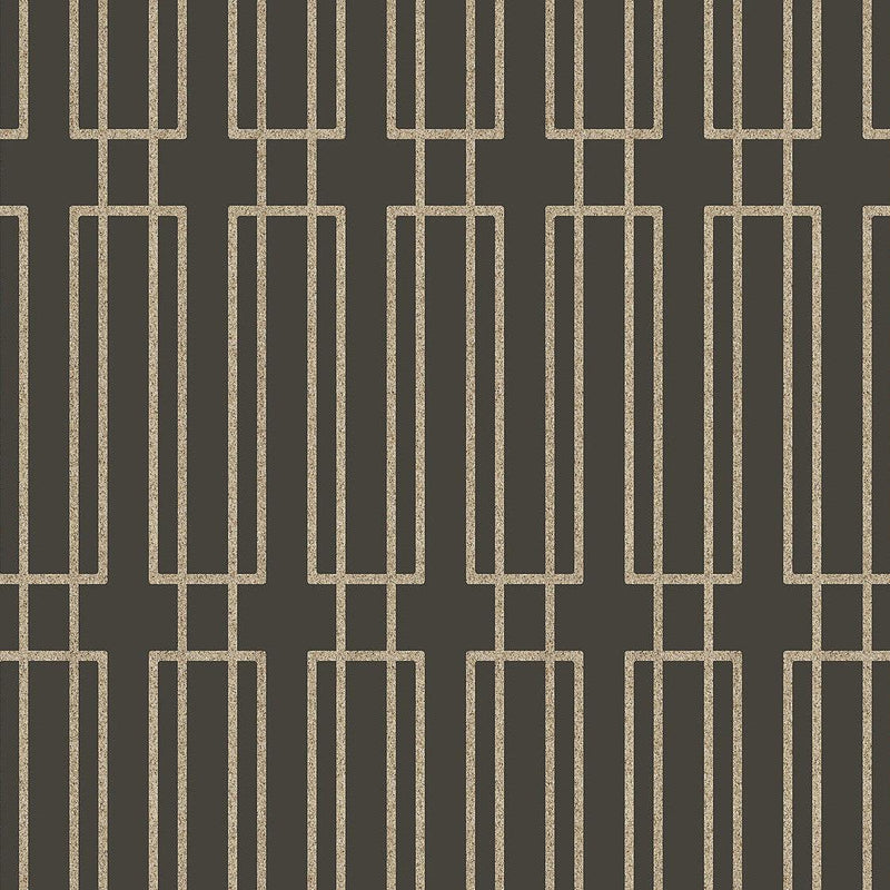 Wallpaper Sand Terrace Wallpaper Sample // Dark Grey & Gold Glitter 8 x 10 