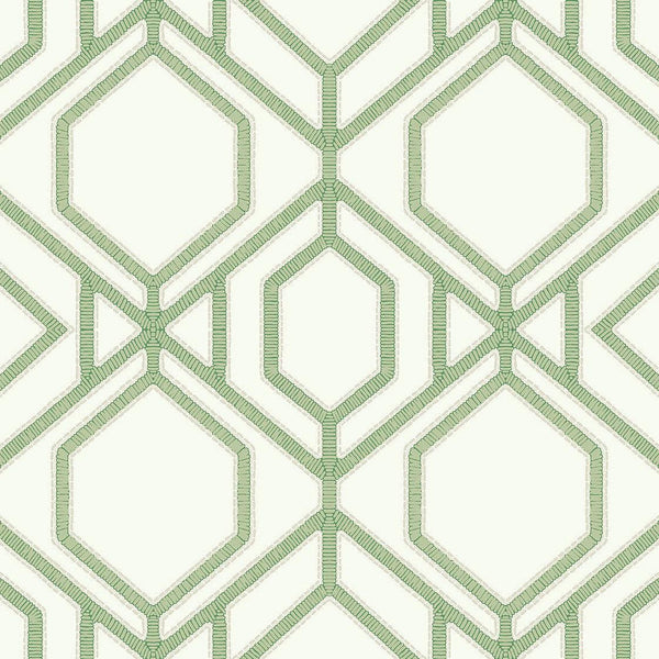 Wallpaper Sawgrass Trellis Wallpaper // Green 