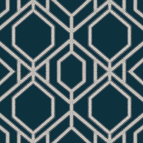 Wallpaper Sawgrass Trellis Wallpaper // Navy 