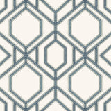 Wallpaper Sawgrass Trellis Wallpaper // White & Blue 