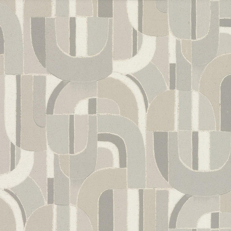 Wallpaper Sculpture Garden Wallpaper Sample // Grey 8 x 10 