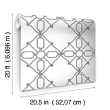 Wallpaper Seawater Diamond Trellis Peel & Stick Wallpaper // Black & White 