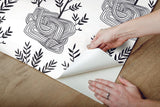 Wallpaper Seedlings Peel & Stick Wallpaper // Black 