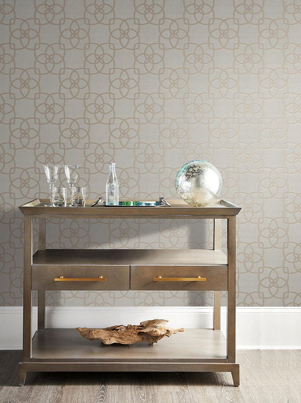 Wallpaper Serendipity Wallpaper // Light Grey & Light Brown 