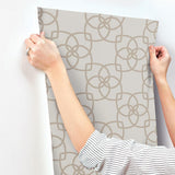 Wallpaper Serendipity Wallpaper // Light Grey & Light Brown 