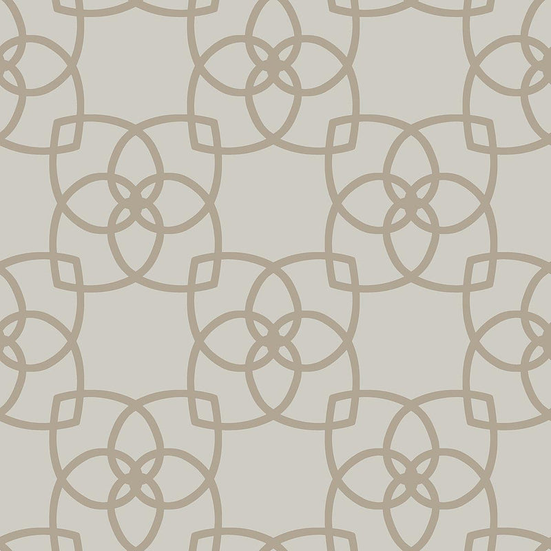 Wallpaper Serendipity Wallpaper // Light Grey & Light Brown 