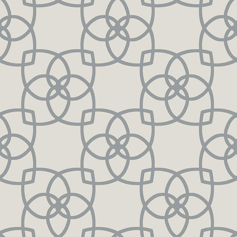 Wallpaper Serendipity Wallpaper Sample // Pale Grey Metallic 8 x 10 