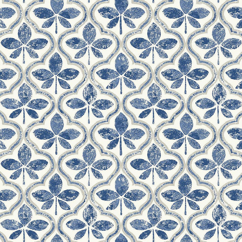 Wallpaper Sevilla Wallpaper Sample // Cobalt 8 x 10 