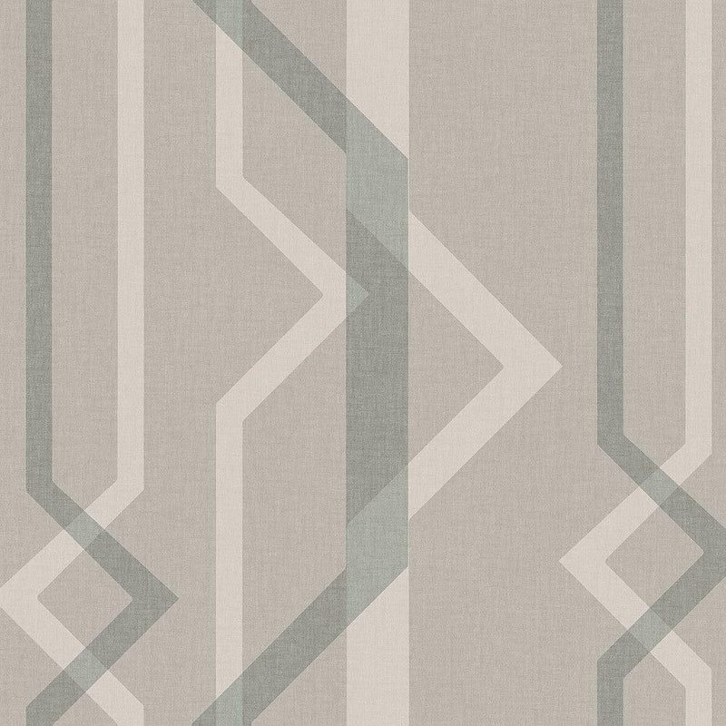 Wallpaper Shape Shifter Wallpaper Sample // Beige 8 x 10 