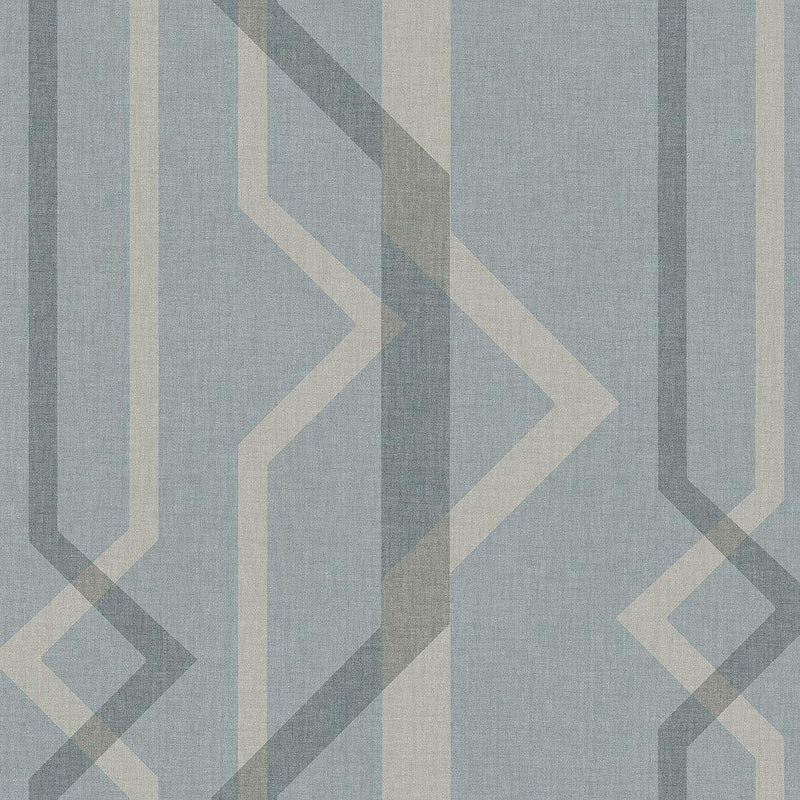 Wallpaper Shape Shifter Wallpaper Sample // Blue 8 x 10 