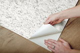 Wallpaper Shimmering Cork Peel & Stick Wallpaper // White 