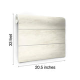 Wallpaper Shiplap Wallpaper // Grey & Off White 