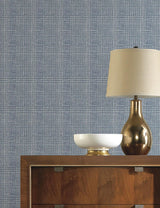 Wallpaper Shirting Plaid Wallpaper // Blue 