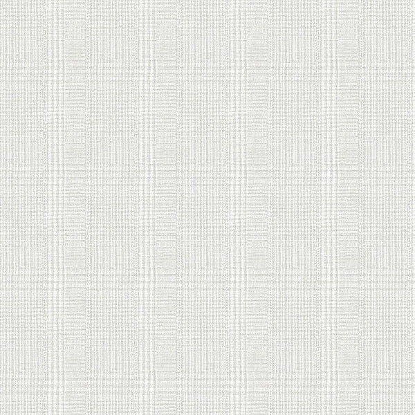 Wallpaper Shirting Plaid Wallpaper // Grey 
