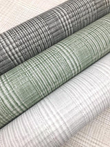 Wallpaper Shirting Plaid Wallpaper // Grey 