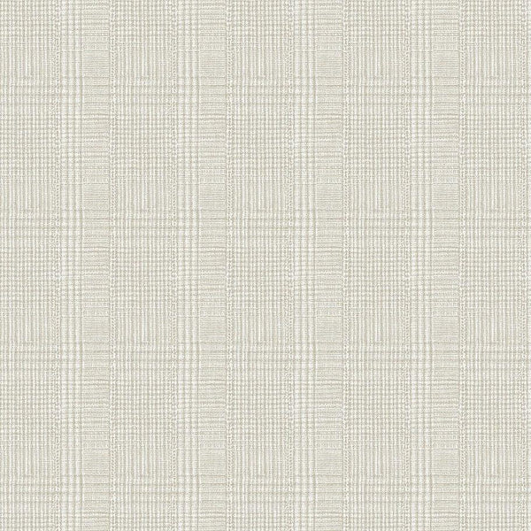 Wallpaper Shirting Plaid Wallpaper // Off White 