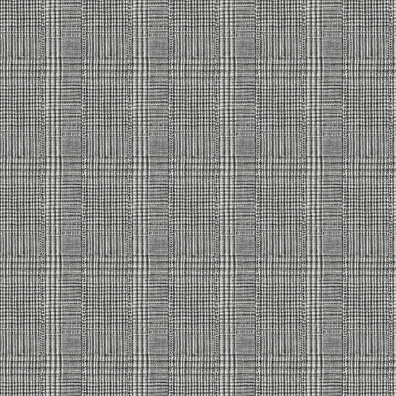 Wallpaper Shirting Plaid Wallpaper Sample // Black 8 x 10 