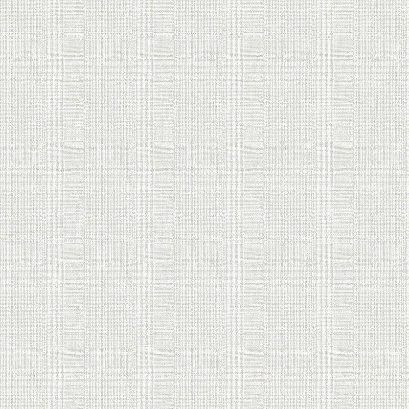 Wallpaper Shirting Plaid Wallpaper Sample // Grey 8 x 10 