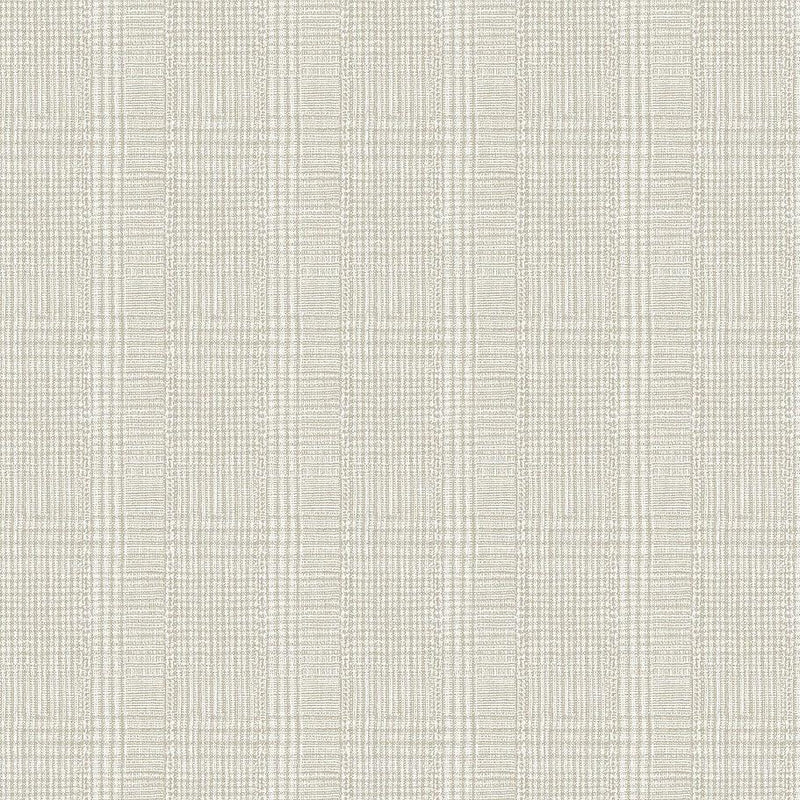 Wallpaper Shirting Plaid Wallpaper Sample // Off White 8 x 10 