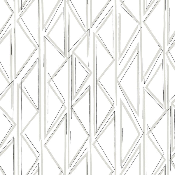 Wallpaper Sideways Sketch Wallpaper // Grey 
