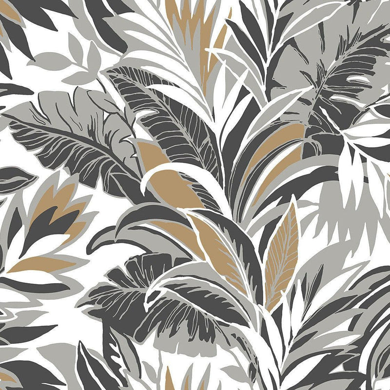 Wallpaper Silhouette Wallpaper Sample // Black & Gold 8 x 10 