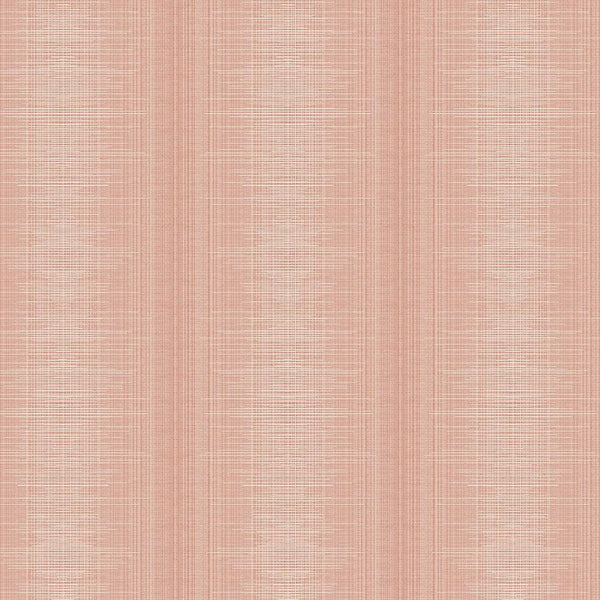 Wallpaper Silk Weave Stripe Wallpaper // Coral 