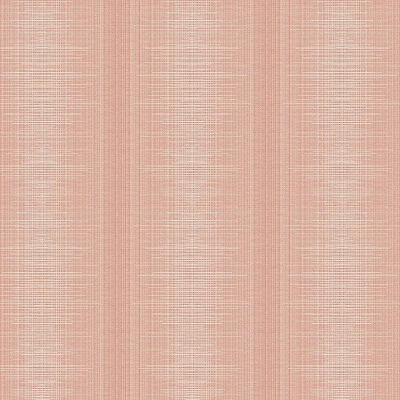 Wallpaper Silk Weave Stripe Wallpaper Sample // Coral 8 x 10 