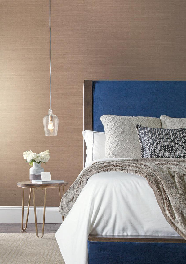 Wallpaper Sisal Twill Color Grasscloth Wallpaper // Light Taupe 