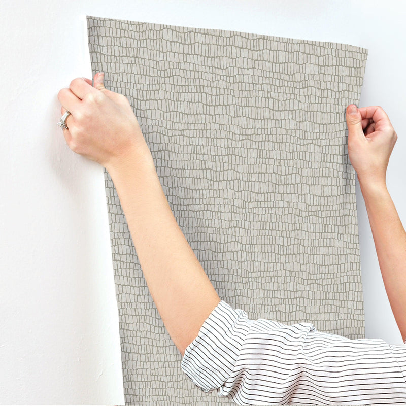 Wallpaper Skin Wallpaper // Light Grey Metallic 