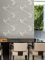 Wallpaper Soaring Cranes Wallpaper // Taupe 