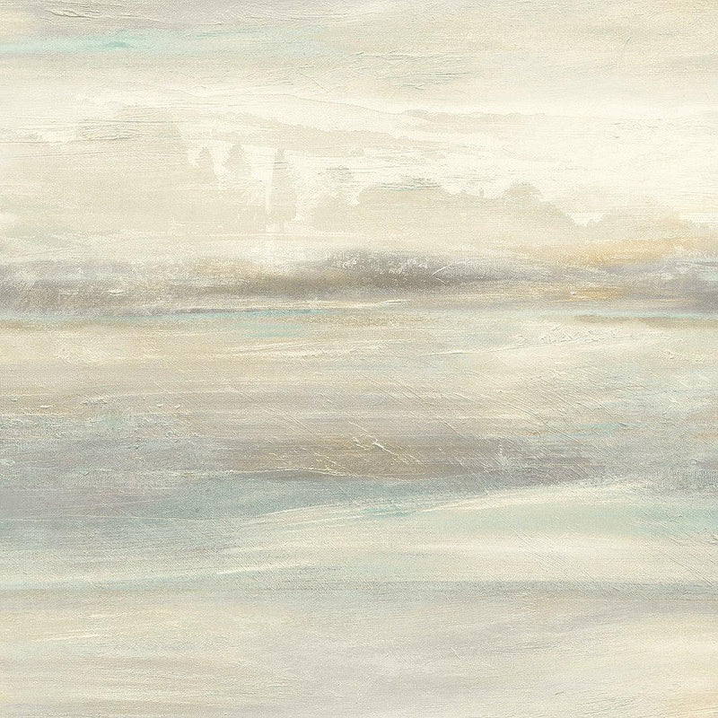 Wallpaper Soothing Mists Scenic Peel & Stick Wallpaper // Blue & Beige 