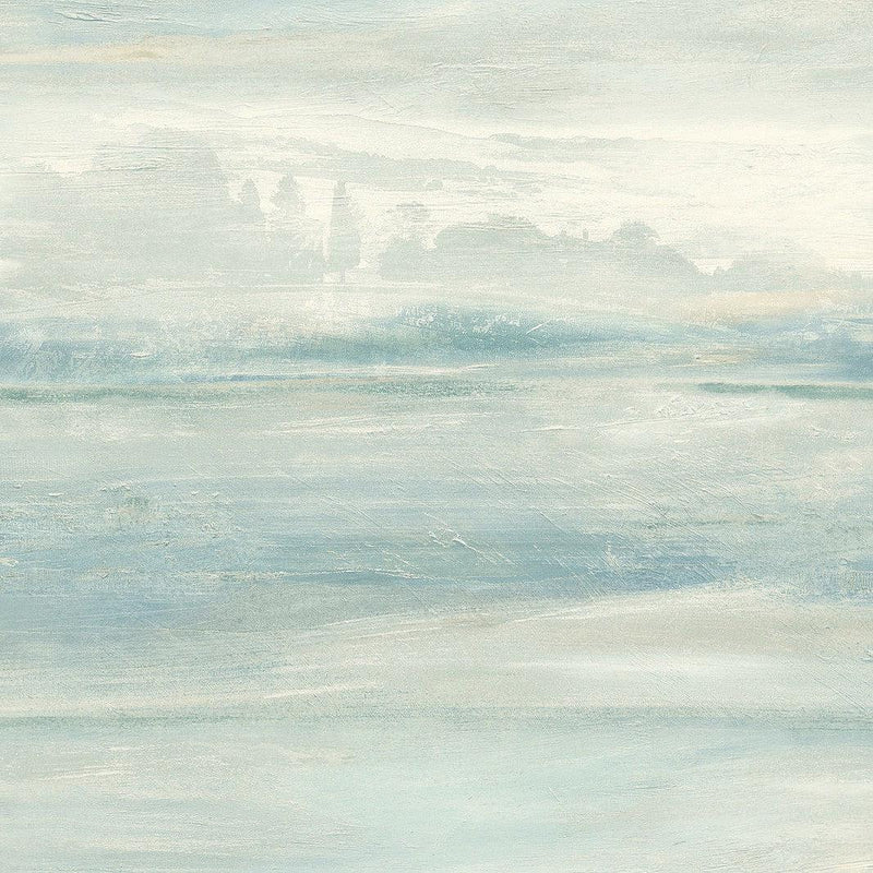 Wallpaper Soothing Mists Scenic Wallpaper Sample // Blue 8 x 10 