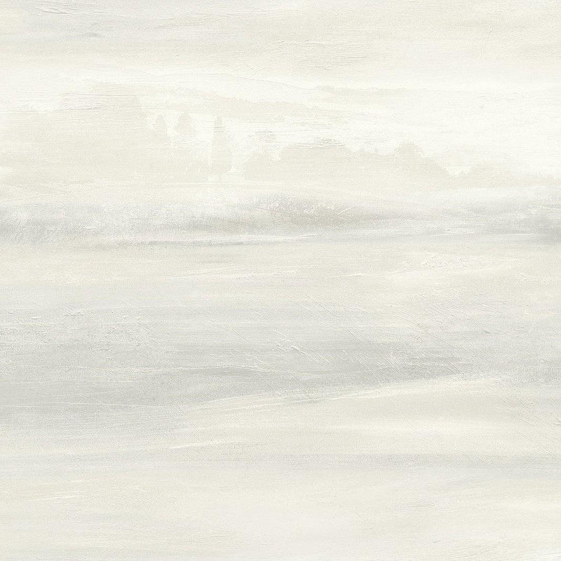 Wallpaper Soothing Mists Scenic Wallpaper Sample // White 8 x 10 
