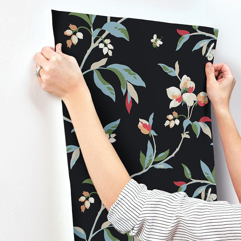 Wallpaper Springtime Wallpaper // Black & Blue 