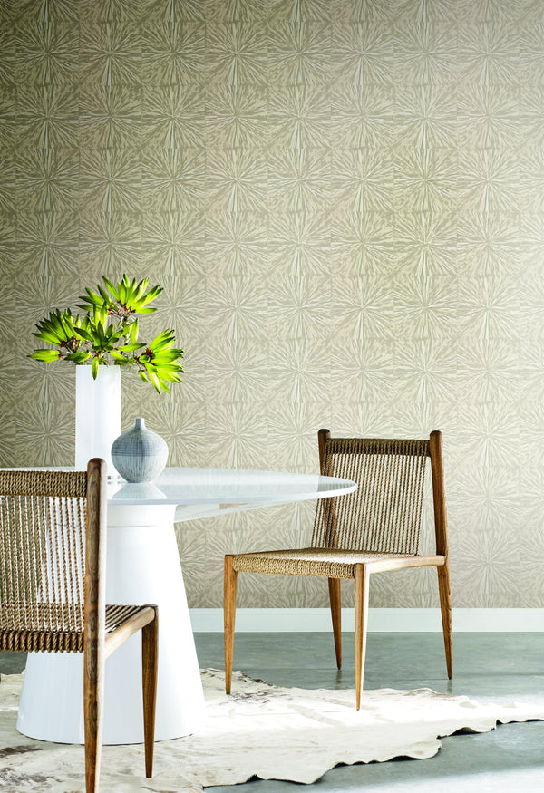 Wallpaper Squareburst Wallpaper // Light Gold 