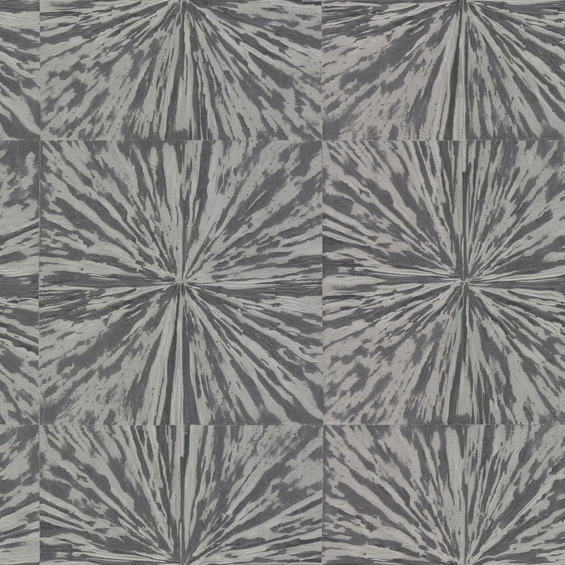 Wallpaper Squareburst Wallpaper Sample // Charcoal 8 x 10 