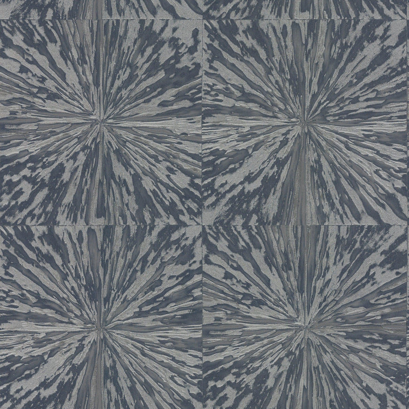 Wallpaper Squareburst Wallpaper Sample // Navy 8 x 10 