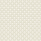 Wallpaper Stacked Scallops Wallpaper // Beige 