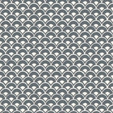 Wallpaper Stacked Scallops Wallpaper // Grey 