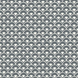 Wallpaper Stacked Scallops Wallpaper // Grey 