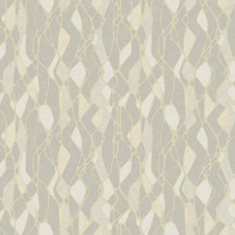 Wallpaper Stained Glass Wallpaper // Grey 