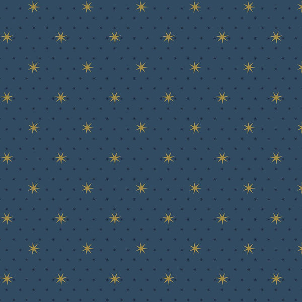 Wallpaper Stella Star Wallpaper // Navy Metallic 