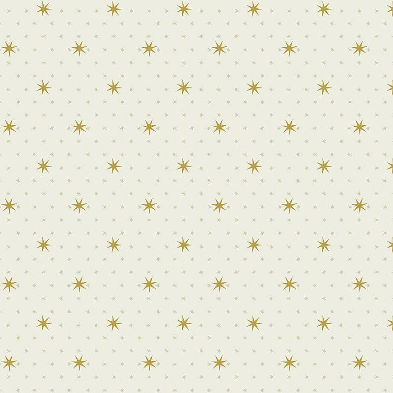 Wallpaper Stella Star Wallpaper Sample // Off White Metallic 8 x 10 