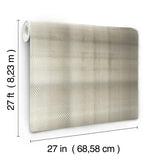 Wallpaper Sterling Plaid Wallpaper // Beige 