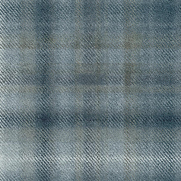 Wallpaper Sterling Plaid Wallpaper // Blue 