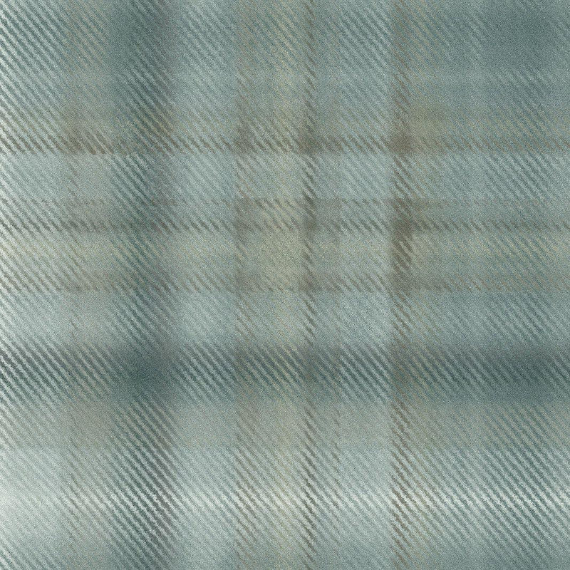 Wallpaper Sterling Plaid Wallpaper Sample // Green 8 x 10 
