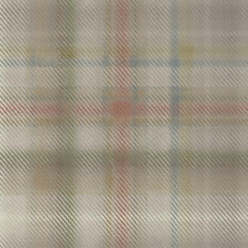 Wallpaper Sterling Plaid Wallpaper Sample // Neutral 8 x 10 
